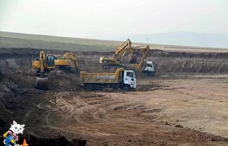 Akyurt Fuar Alanı nda kazı ve dolgu çalışmaları sürüyor!