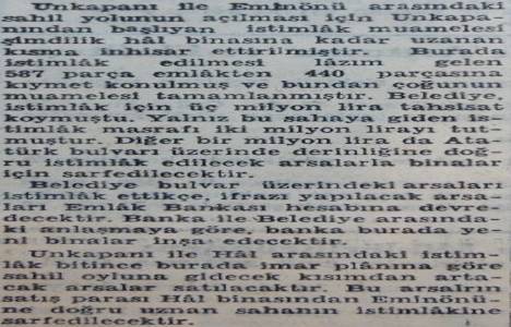 1946 yılında Eminönü ile Unkapanı arasında 587 parça emlak istimlak edilecekmiş!