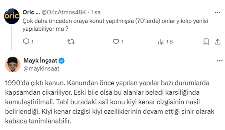 Kıyı Kanunu nda kıyı kenar çizgisinden itibaren 100 metrelik sahil şeridine konut yapılamaz deniyor ama uygulama yok!