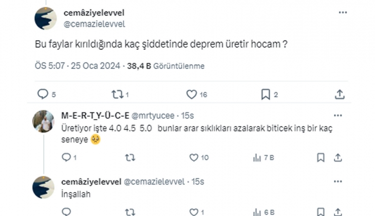 Prof. Dr. Naci Görür, yine o bölgeyi işaret etti: 6 Şubat ta buralara önemli miktarda enerji transfer edildi!