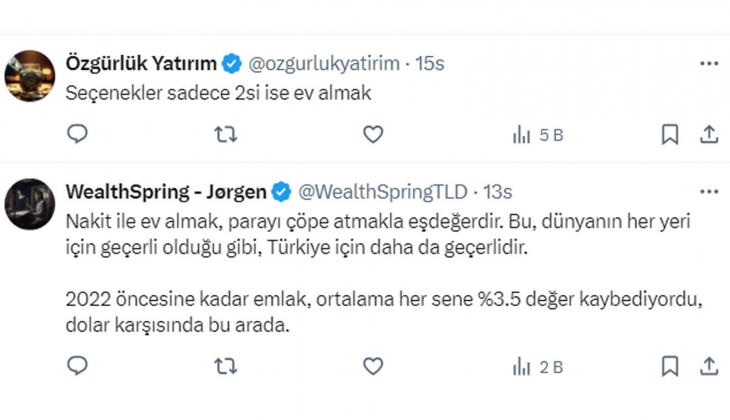 2 milyon TL ile evden 10-15 bin TL kira almak mı, yoksa mevduattan aylık 81 bin TL kazanmak mı? 