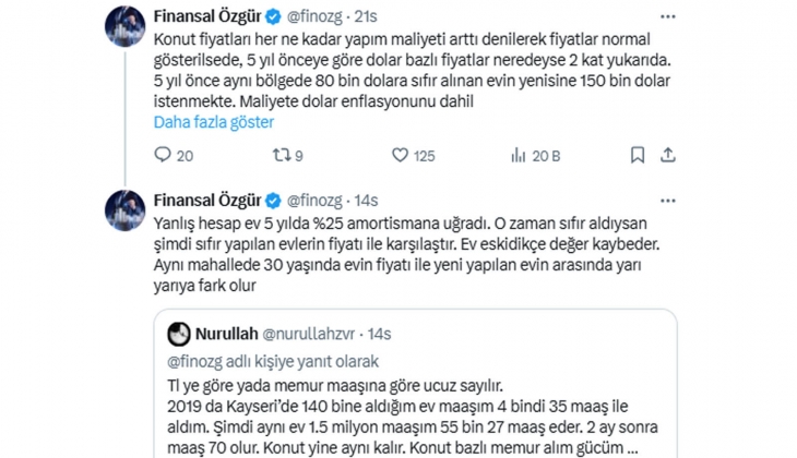 Analistten alıcı yoksa konut sadece bir beton yığınıdır tepkisi: Konut fiyatları dolar bazlı düşmeye mecbur!