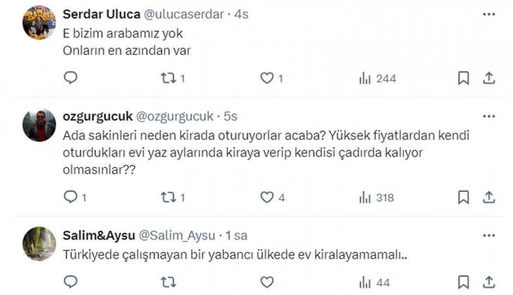 Tebernüş Kireçci: İbiza da kiralara gücü yetmeyenler arabalarında yaşamaya başladı, Türkiye de de karşılaşılabilir!