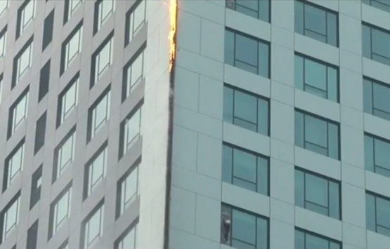 Maslak Sun Plaza da yangın!