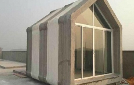 İşte Çin de 3D yazıcıyla yapılan 200 metrekarelik ev!