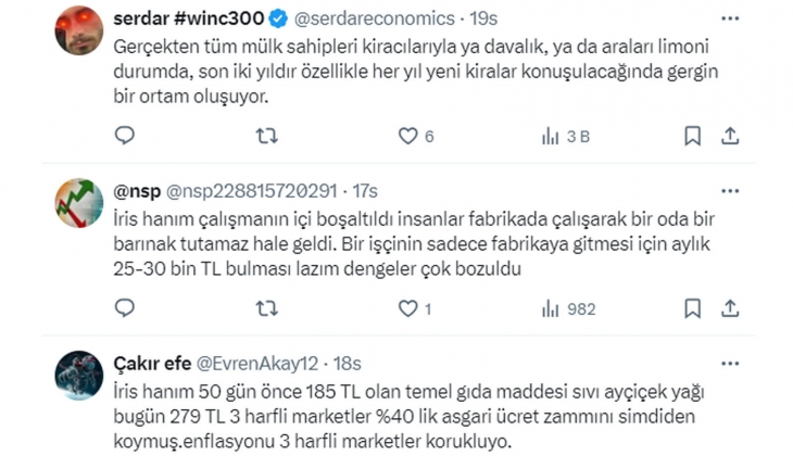 Nisan dan önce kira artışlarının yıllık yüzde 50 nin altına inme olasılığı düşük!