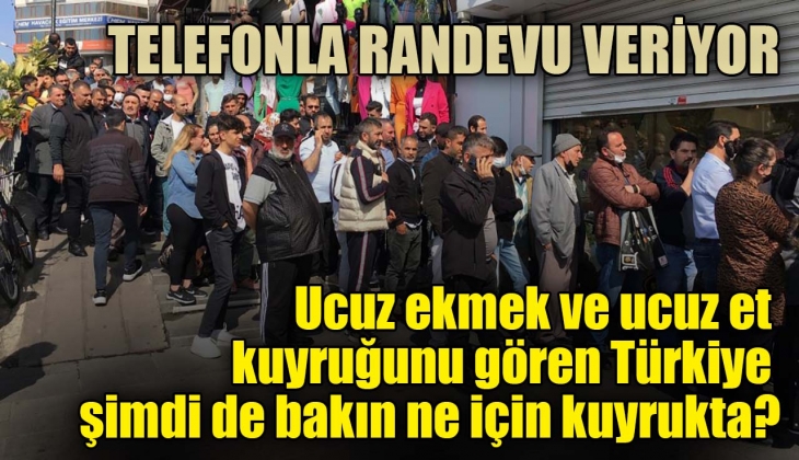 Ucuz ekmek ucuz et derken vatandaş şimdi de ucuz baklava kuyruğunda! Telefonla randevu veriliyor
