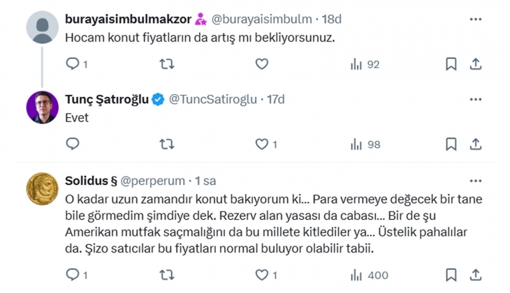 Kira davaları 100 bine ulaştı diyen ekonomist Tunç Şatıroğlu yeni ev alacakları uyardı: Sürünürsünüz!