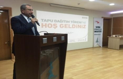 Sancaktepe'de Milli Emlak'tan kalan 53 tapu sahiplerine teslim edildi!