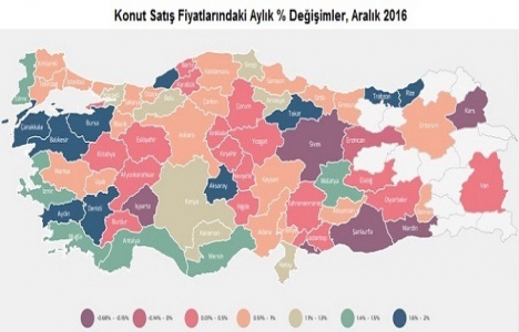 REIDIN 2. El Konutlar Fiyat Endeksleri 2016 Aralık sonuçları!