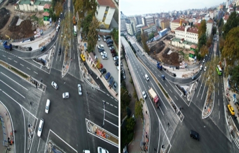 Kocaeli Santral kavşağında asfalt çalışması yapıldı!