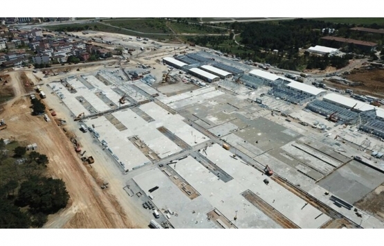 Sancaktepe deki salgın hastanesinin inşaatı havadan görüntülendi!