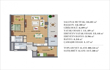 Ağaoğlu Çekmeköy Park daire planları!