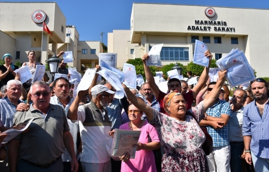 Muğla da arazi davası protestosu!