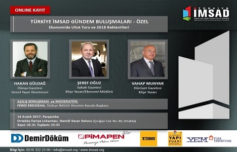  İMSAD Gündem Buluşmaları toplantısı 14 Aralık ta!