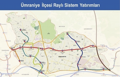İşte İstanbul un raylı sistem haritası!