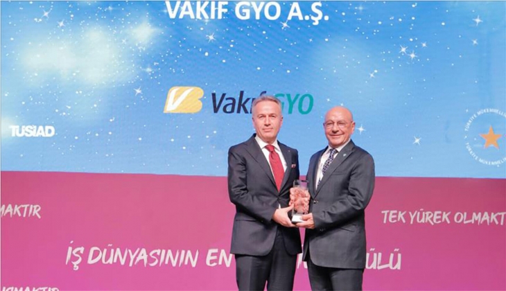 Vakıf GYO Türkiye Mükemmellik Büyük Ödülü nü kazandı!
