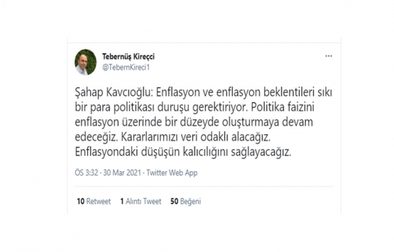 Son dakika! Merkez Bankası Başkanı Kavcıoğlu ndan açıklama geldi!