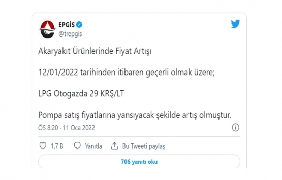LPG otogaza zam geldi!