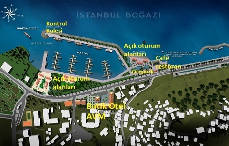 Beykoz Marina projesinin görselleri!