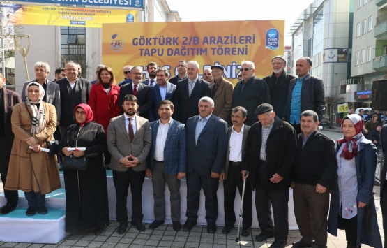 Eyüpsultan'da tapu sevinci!