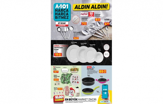 A101 aldın aldın online 27 Ocak kataloğu!