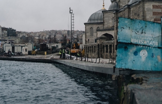 Şemsi Paşa Cami'nde çelik konsol sistemi uygulaması başladı!