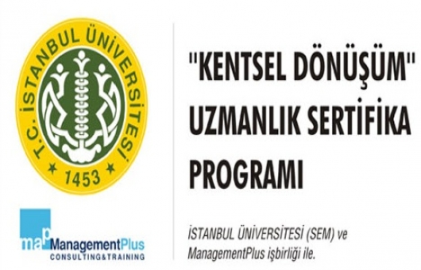 10. Kentsel Dönüşüm Sertifika Programı 26 Kasım'da!