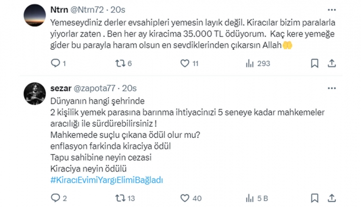 Mağdur ev sahibi: 1 aylık aldığım kira ile 2 öğün yemek yiyebiliyorum!