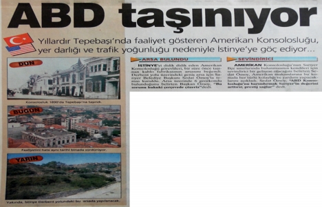 1999 yılında ABD İstinye ye taşınacak!