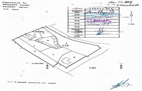 Çanakkale Kaleköy deki 119 ada 1. derece sit alanı oldu!