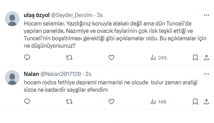 Prof. Dr. Övgün Ahmet Ercan dan 2 il için deprem açıklaması: Biri yüksek deprem çekincesinde, diğeri güvenli!