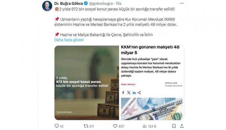 100 metrekare bir evin maliyeti 1.6 milyon TL: KKM ye ödenen parayla 972 bin sosyal konut yapılabilirdi!