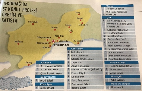 Tekirdağ da markalı konut atağı yaşanıyor!