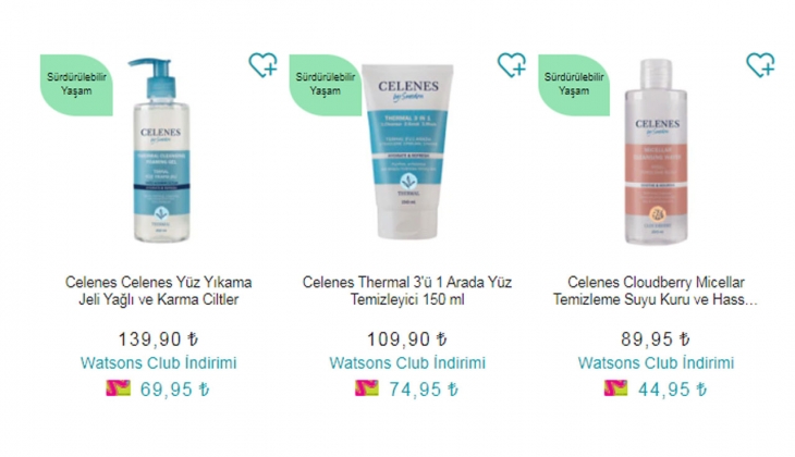 Tüm Celenes ürünlerine yüzde 50 indirim! İşte Watsons 30 Ekim 2022 fiyat listesi…