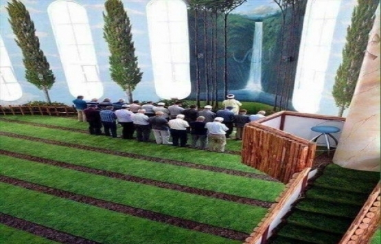 Kırşehir Hamidiye Camisi iç dizaynı ile dikkat çekiyor!