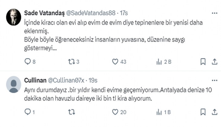 Kiracılı ev alan mağdur ev sahibi: 8 aydır evden çıkmıyor, bu masrafları misliyle kiracıdan alacağım!
