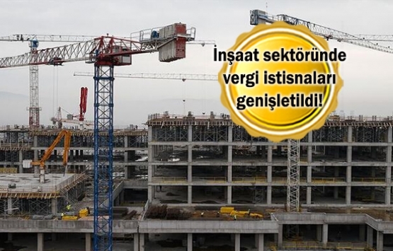 Riskli alan da vergi istisnasına girdi!