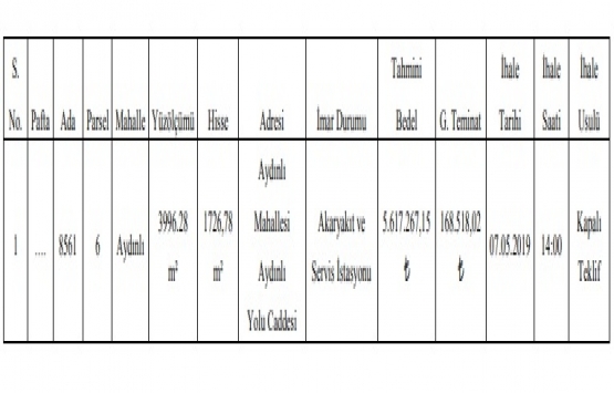 Tuzla da 5.7 milyon TL ye satılık akaryakıt ve servis istasyonu!