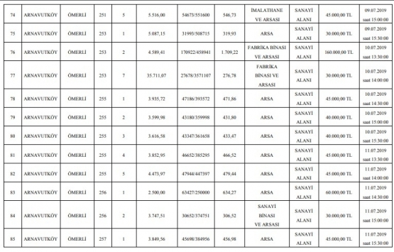 TCDD Arnavutköy deki 107 arsayı 68.9 milyon TL ye satıyor!