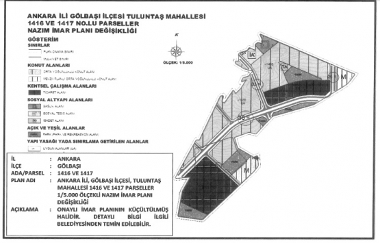 Ankara Gölbaşı Tutuntaş Mahallesi imar planı değişikliği onaylandı!