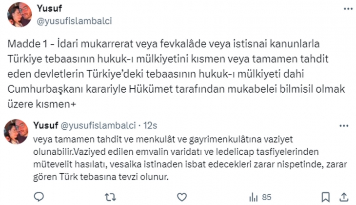 Türkiye de Suriyelilerin gayrimenkul satın almasını yasaklayan kanun hala geçerli mi?