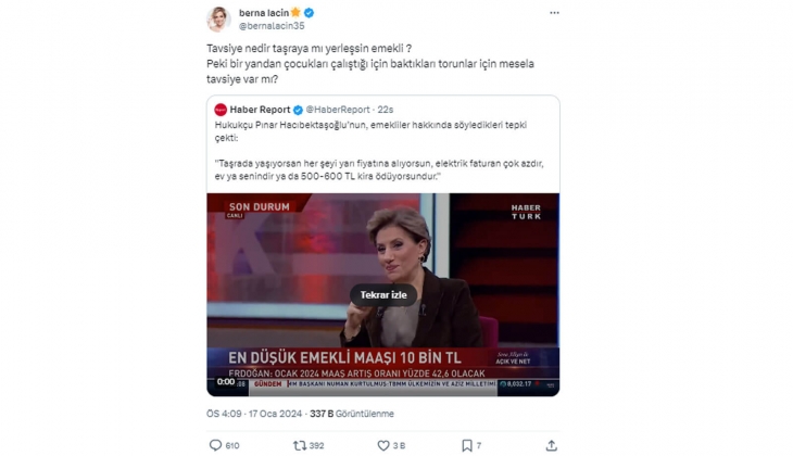 Berna Laçin: Emekliler taşraya mı yerleşsin?