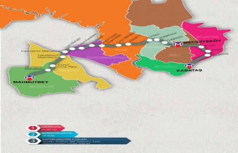 İstanbul da inşaatı devam eden 18 metro hattı haritası!