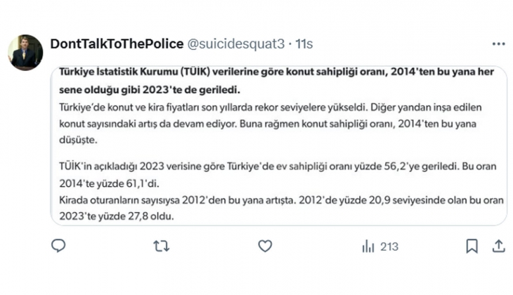 Nejat Özonay: Her 100 kişiden 73’ü kira vermiyor, 27’nin çoğu da eski kiracı! Aslında toplumun alım gücü arttı...