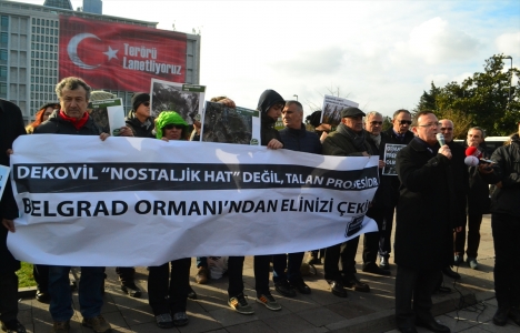 Haliç-Kemerburgaz Demiryolu Hattı protesto edildi!