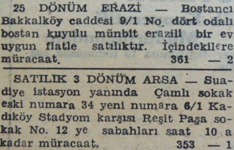 1946 yılında Kağıthane de 255 dönüm bostan satılacakmış!