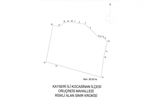 Kayseri Kocasinan ilçesi için riskli alan kararı!