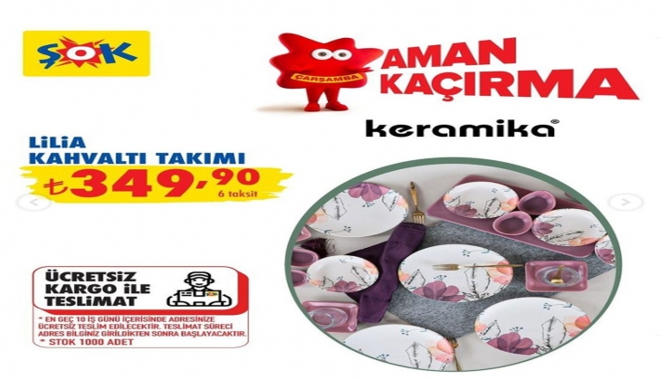 Renk renk sofralar çok ucuza! Şok market uygun fiyatlı kahvaltı takımları