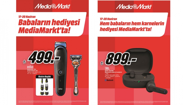 MediaMarkt ta dev Babalar Günü ve karne hediyesi fırsatı başladı! 17 Haziran 2022 fiyat listesi...